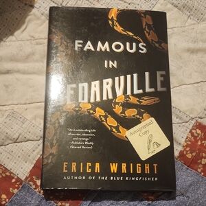 Famous In Cedarville By Erica Wright Hardcover Autographed